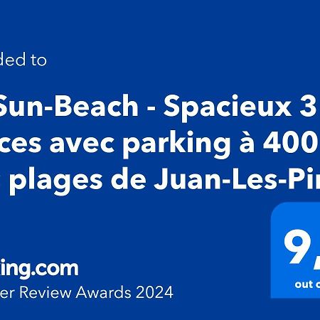 Spacieux 3 pièces avec parking à 400 m des plages Juan-les-Pins Exterior foto