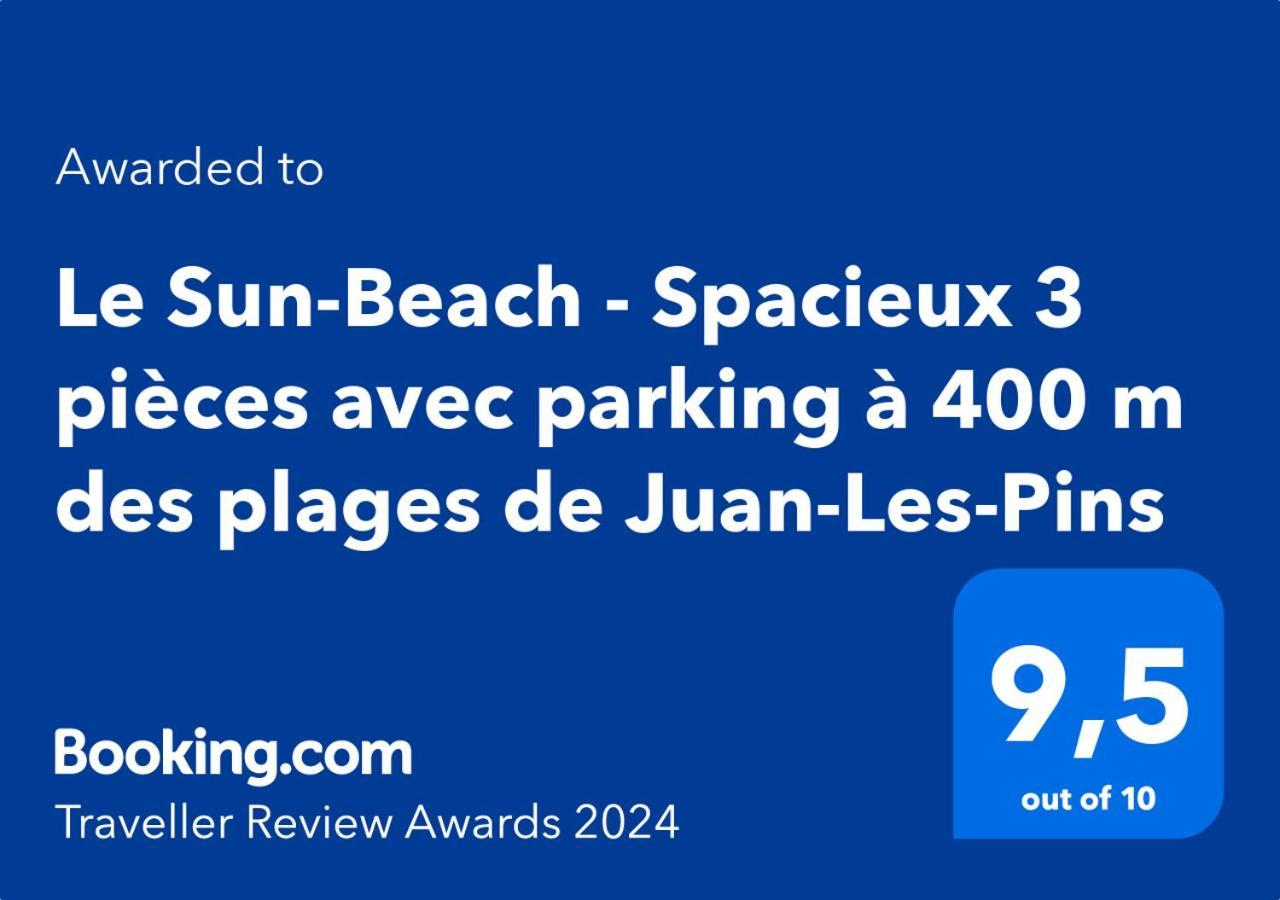 Spacieux 3 pièces avec parking à 400 m des plages Juan-les-Pins Exterior foto